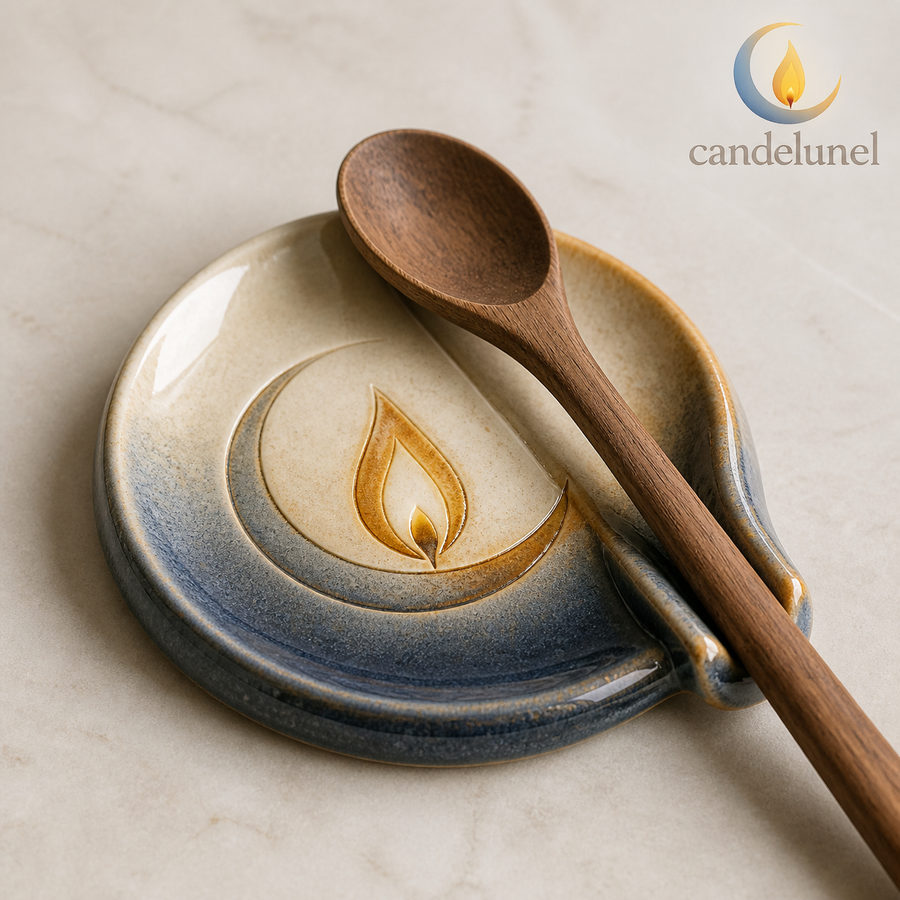 Candelunel™ Wickrest Ceramic Utensil Landing